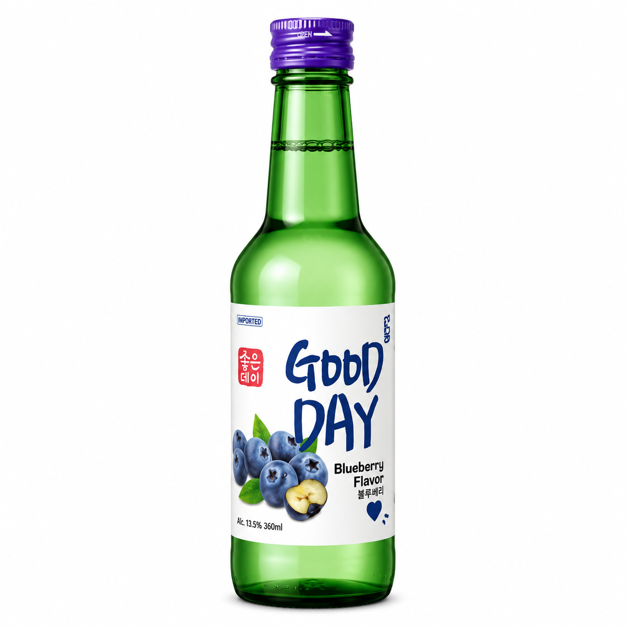 Soju Coreano Good Day Arándano | Bebida Coreana Premium