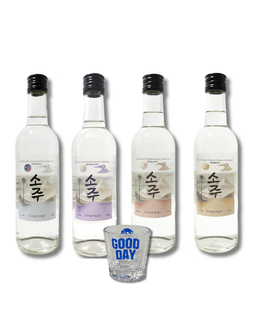Pack Premium Origen — Chile Soju Premium x4 Sabores |  El Soju Artesanal Chileno Más Puro